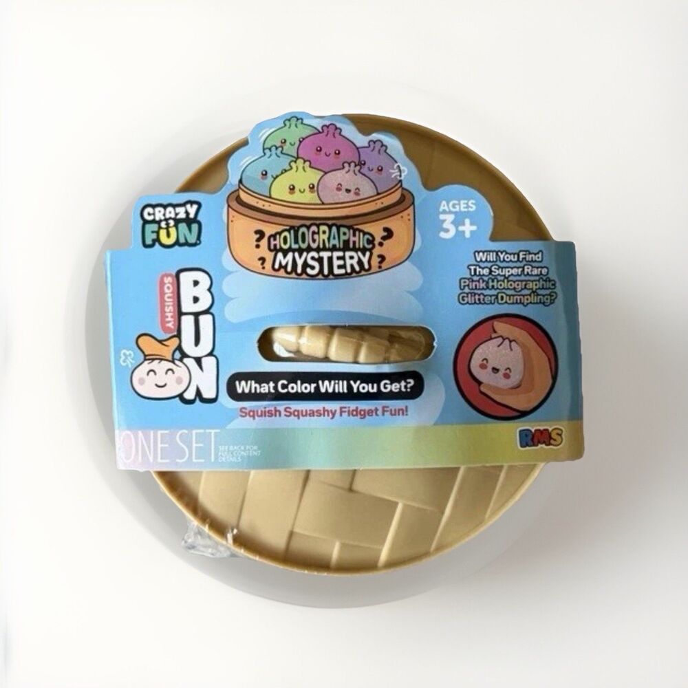 (1) RMS Bun Holographic Squishy Blind Pack Mystery Squishy Dumpling SHIP NOW X1